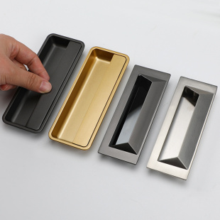 隐形拉手嵌入式暗装柜门衣柜榻榻米内嵌抽屉现代简约谷仓移门把手