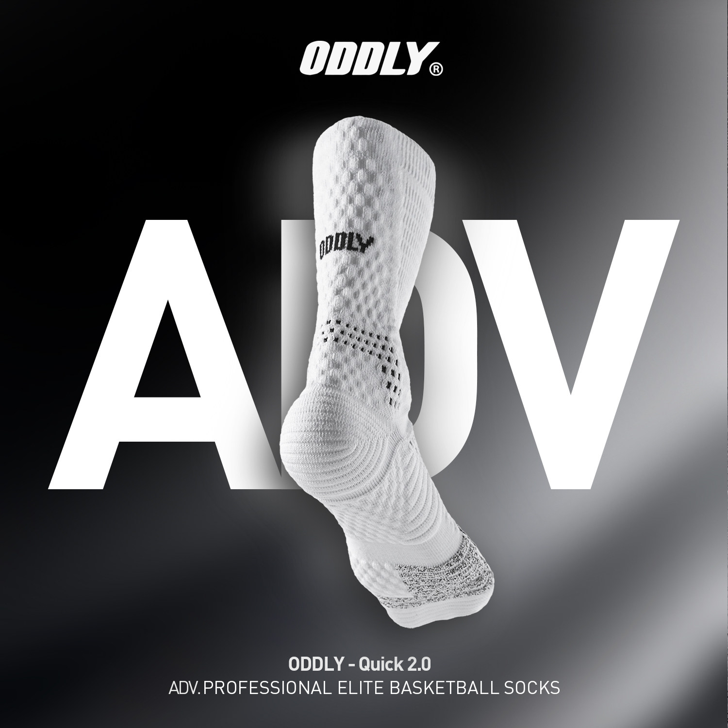 ODDLY 【Q2】【ADV】COOLMAX职业篮球袜网球羽毛球运动袜吸汗防臭