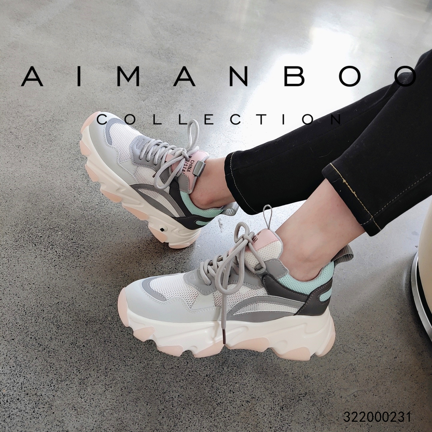 漫步佳人 春夏款网眼当季热销 流行潮流新品增高底女单鞋0231