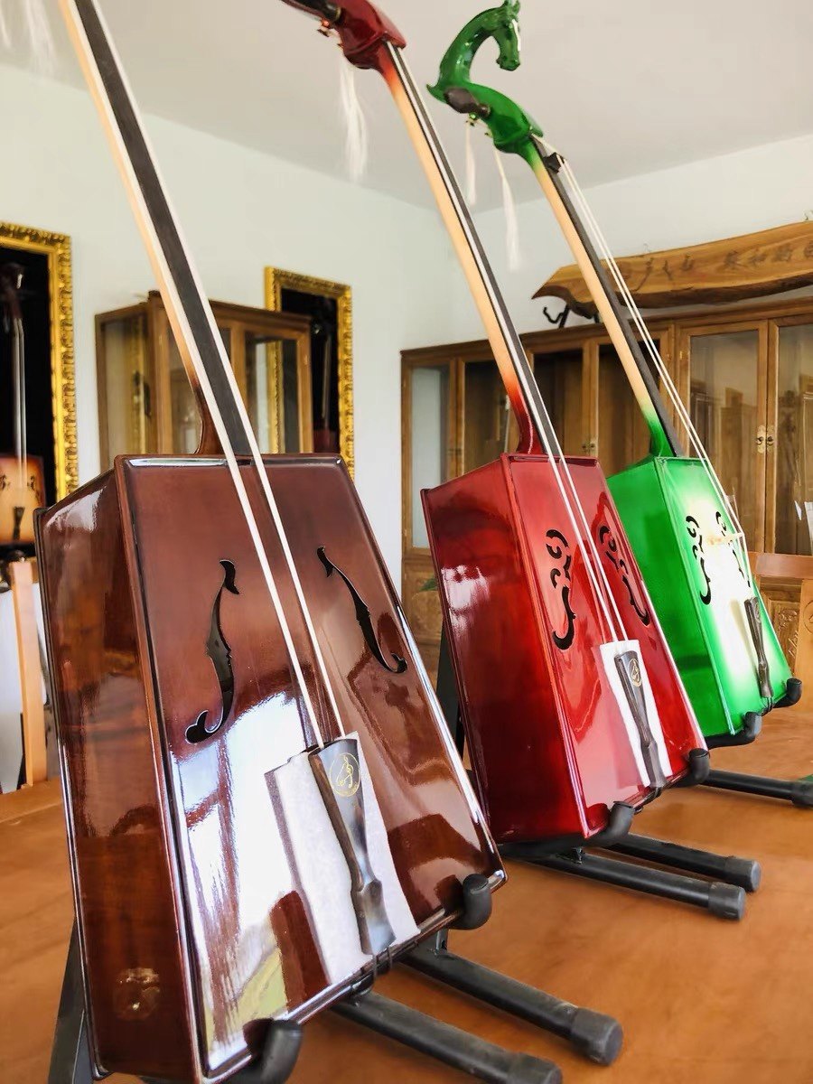 苏和的白马马头琴高档琴好做工好音色盒子教学小件都带