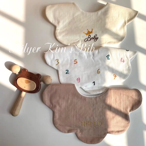 金艾莉儿围兜兜3条装韩系纱布