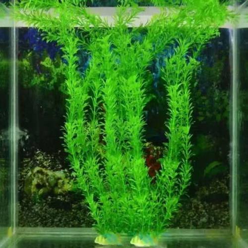30cm鱼缸装饰仿真水草香草水族箱造景塑料假花草布景植物装饰品