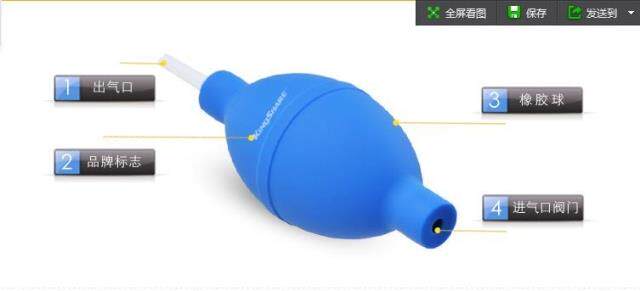 吹气球  耳蜗助听器数码产品用清洁球 吹尘球强劲大风量