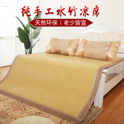 益阳水竹凉席纯手工编织头青细蔑