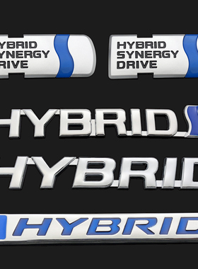 十代思域飞度雅阁杰德锋范改装车标混合动力HYBRID车标金属尾标贴