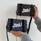 潮牌设计感盒子包男士时尚斜挎包休闲单肩包FC74-P48，鞋类箱包手腕包，星座1501