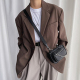 潮牌可脱卸链条斜挎包中性男女情侣韩街拍学生单肩包FK05-P40，鞋类箱包手腕包，星座1501