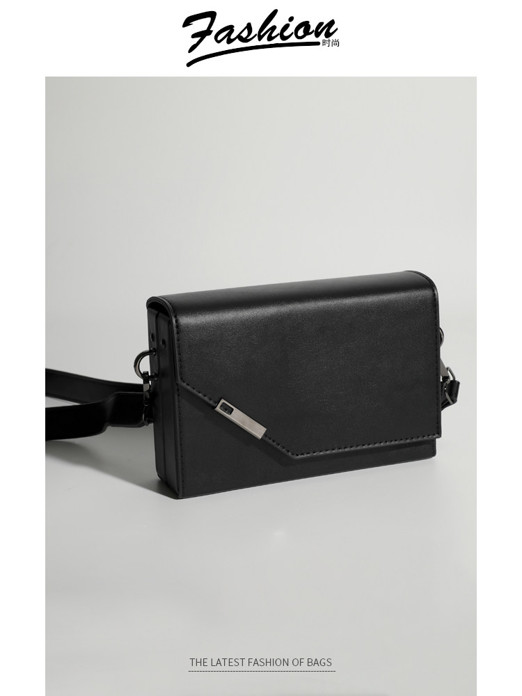 潮牌新款高级感斜挎方形包男时尚盒子单肩包女FC59-P55，鞋类箱包手腕包，星座1501