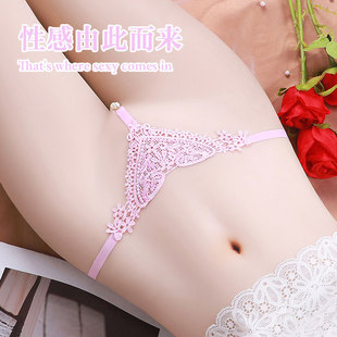 162 厂家直售颜蓓薇精美心形镂空花卉低腰迷人撩人纯欲性感丁字裤