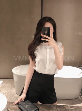 mmm collection 店主自留款！夏季百搭神器显瘦剪裁高腰西装短裤