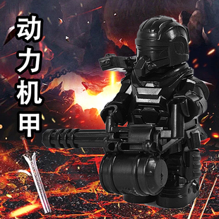 适用与乐高地铁逃生动力机甲吃鸡积木人仔七级甲加特林拼装玩具男