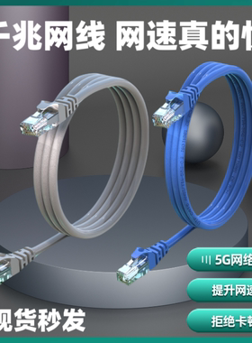 五类网线六类家用网线千兆高速宽带线电脑网络跳线1m2m3m5m10m20m