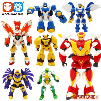智尊星原小宝变形机器人儿童玩具6.5寸超鹰波神翼天鸟雷霆猩合体
