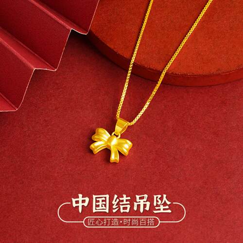 复古中国结项链吊坠女款铜合金结