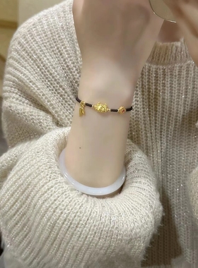 一龙蒸饺本命年龙年新款龙饺琉璃手链新中式复古手串礼物女