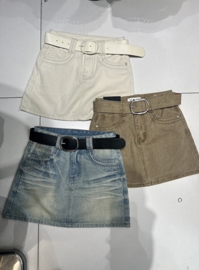 CM欧货2026春夏新款时尚洋气街头辣妹复古怀旧牛仔短裙包臀裙3366