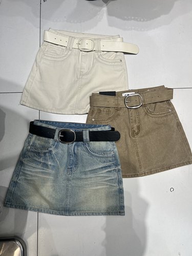 CM欧货2026春夏新款时尚洋气街头辣妹复古怀旧牛仔短裙包臀裙3366