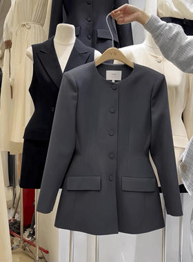 VN韦恩沙漏腰小西装连衣裙外套女2025年裙摆小个子收腰西服25818