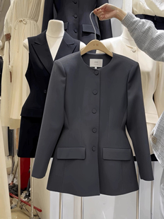 VN韦恩沙漏腰小西装连衣裙外套女2025年裙摆小个子收腰西服25818