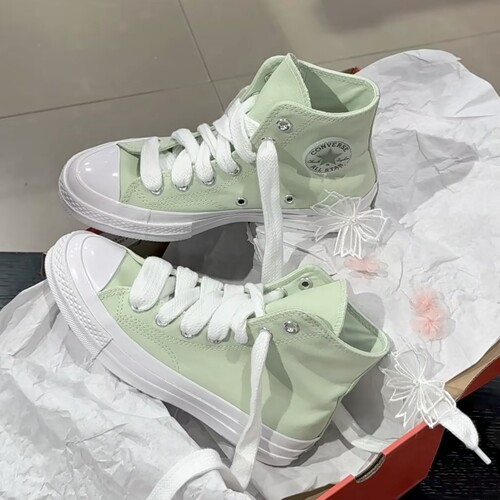 CONVERSE匡威1970s舒适百搭耐磨高帮帆布鞋  男女同款绿色A13429C