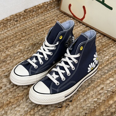 Chuck 1970S藏青雏菊高帮帆布鞋A08108C