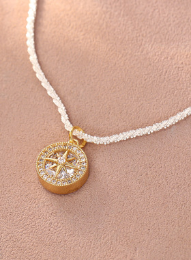 STINA轻奢高级感八芒星星空锆石