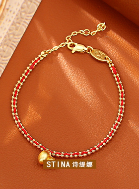 STINA新款中国风葫芦福禄红绳手