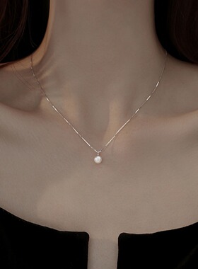 STINA新款美达纯银女银链子气质