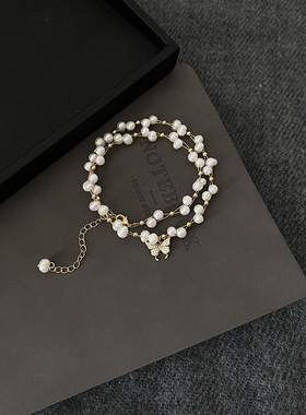 STINA新款淡水珍珠蝴蝶项链女2