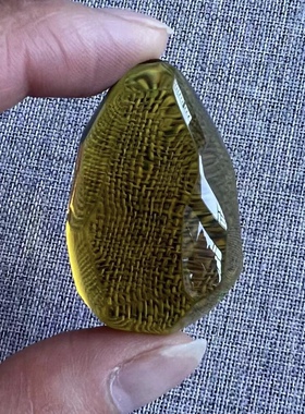 精品天然缅甸琥珀茶珀钻石随行吊坠净水玻璃底挂件珠宝蜜蜡礼品
