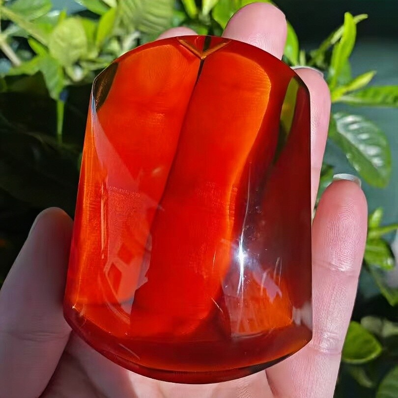 正品天然缅甸琥珀精品净水玻璃底血红茶方牌吊坠文玩收藏珠宝饰品
