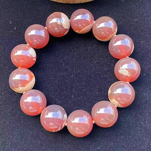 正品 手链佛珠收藏珠宝饰品 天然缅甸琥珀聚宝盆红糖溶洞18手串男款