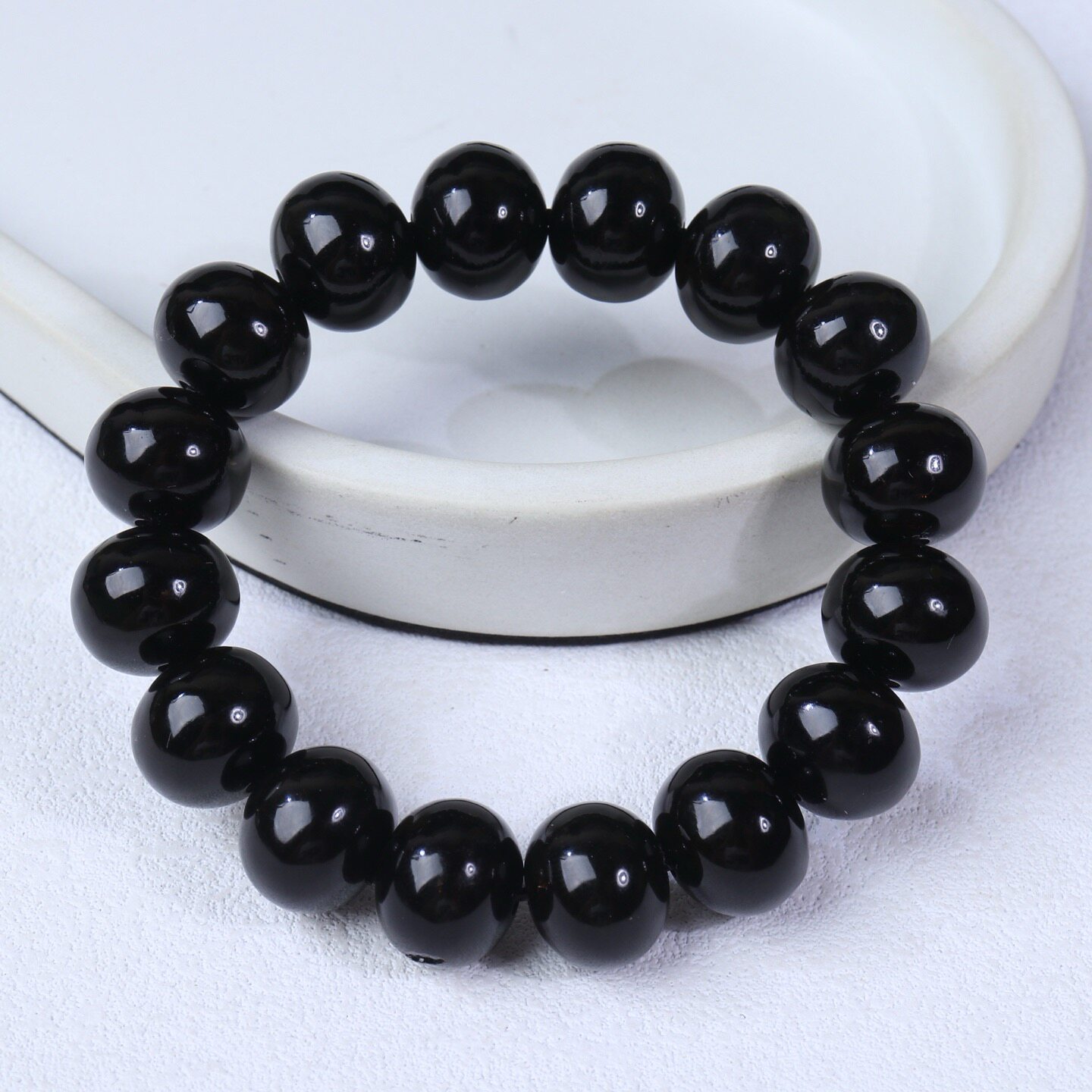 正品天然抚顺琥珀高品质翳珀15.5mm圆珠男款手串文玩收藏珠宝饰品