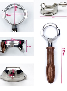 TANBUL喵喵咖啡机配件改装镂空无底手柄58mm通用LELIT/ECM/火箭