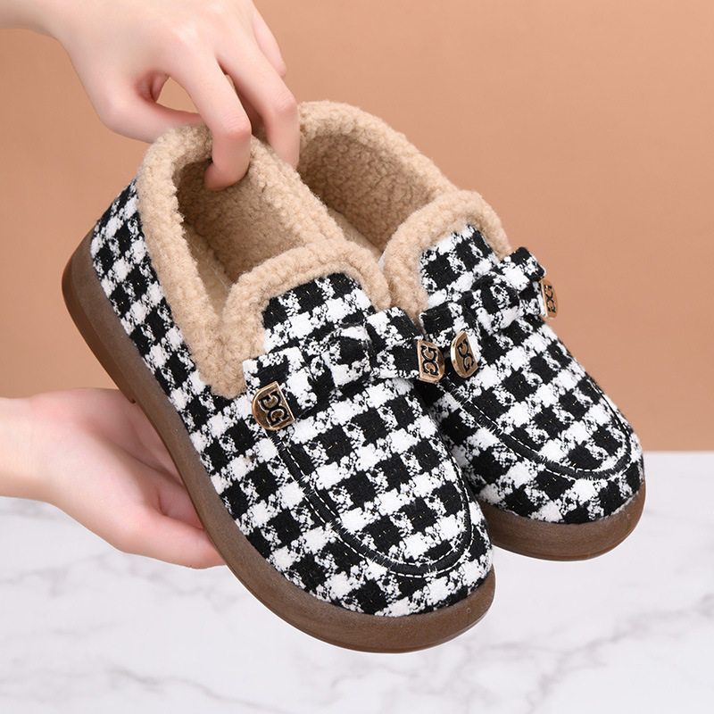 冬季新款北京2025女棉鞋加绒加厚防滑保暖妈妈鞋韩版时尚豆豆,女鞋,棉鞋,淘宝优惠券,粉丝福利购,淘宝优惠卷