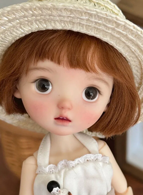 bjd娃娃6分女娃nimo尼莫 呆萌小布sd娃娃bjd素体树脂裸娃化妆礼物