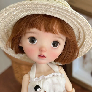 bjd娃娃6分女娃nimo尼莫 呆萌小布sd娃娃bjd素体树脂裸娃化妆礼物