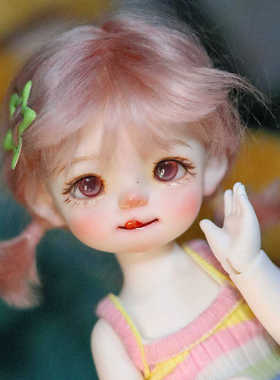 bjd娃娃正版6分小脑斧bjd六分女娃bjd素体sd娃娃bjd人偶娃娃带妆