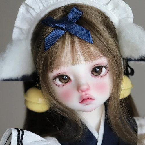 bjd4分女娃Eunice猪猪sd素体玩偶