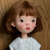 bjd娃娃6分女娃特体蓝豆豆呆萌小布sd娃bjd素体树脂裸娃化妆礼物