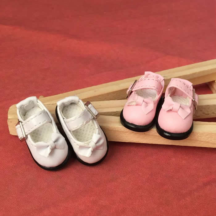 bjd娃sd娃娃 女娃鞋子1/8分 蝴蝶结平底鞋 板鞋百搭