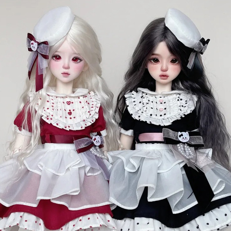 bjd娃娃bjd4分艾寇&铃兰 气质女娃四分女娃化妆关节素体人偶sd娃