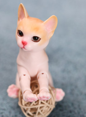 BJD娃娃 SD娃宠物猫fallen angels cat 1/8分小宠娃娃 可爱活动猫