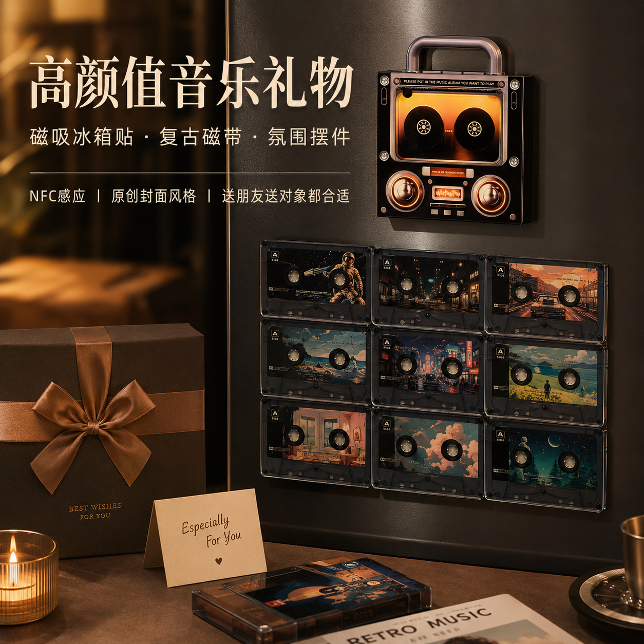 周杰伦磁带冰箱贴NFC冰箱贴