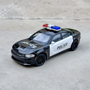 1/32道奇战马警车合金车模仿真肌肉车模型声光回力玩具车男孩礼物