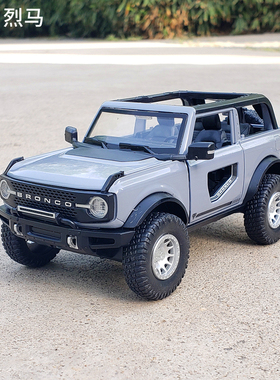 1/32福特烈马敞篷越野车合金汽车模型回力声光玩具车金属汽车摆件