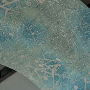 蓝雪油画感正绢真丝小纹反解改娃衣眉子衣缘宋制旗袍汉服连衣裙