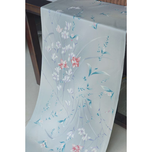 油画感 细花枝 木兰正绢真丝小纹和服反解改娃衣眉子衣缘宋制旗袍