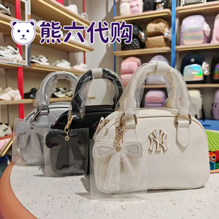 MLB儿童26春款女童NY复古老花单肩包手提休闲拎包斜挎包7ACRM056N
