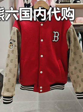 MLB儿童国内代购25新款男女童时尚潮流皱眉熊棒球服外套7AJPC0151